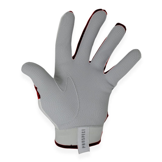 NES Batting Gloves - Prospect White/Red - No Errors Sports