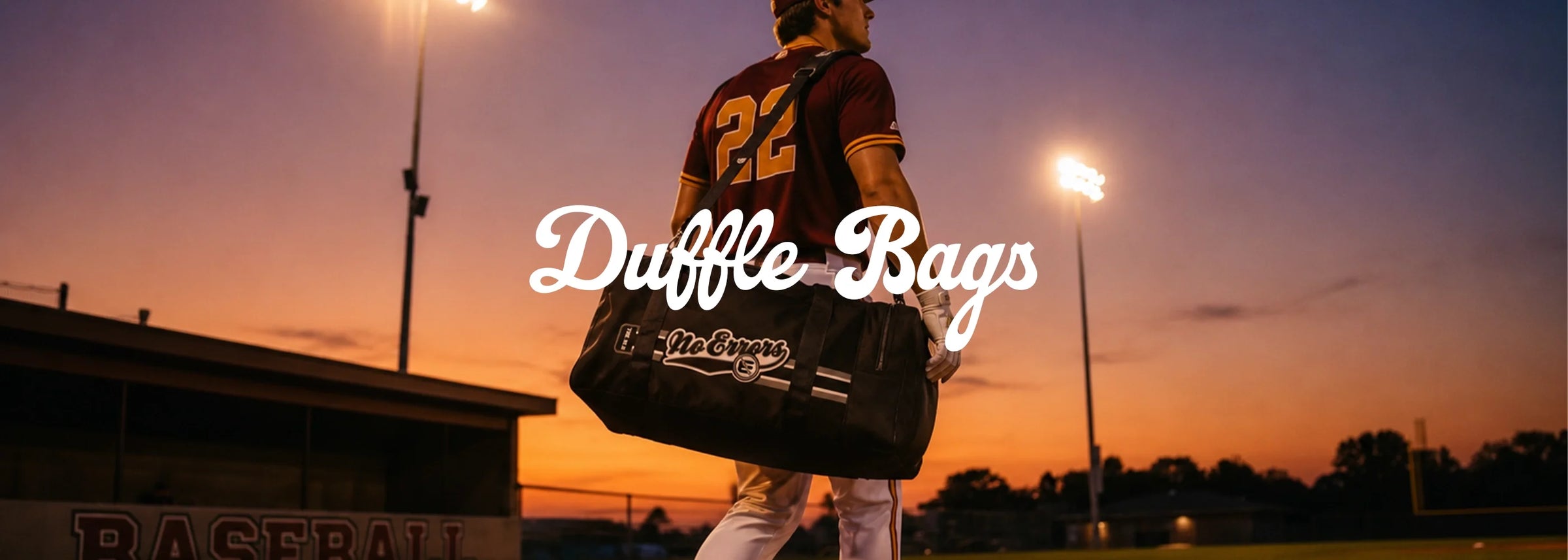 Spacious and heavy-duty baseball and softball duffle bags featuring rugged handles and reinforced zippers