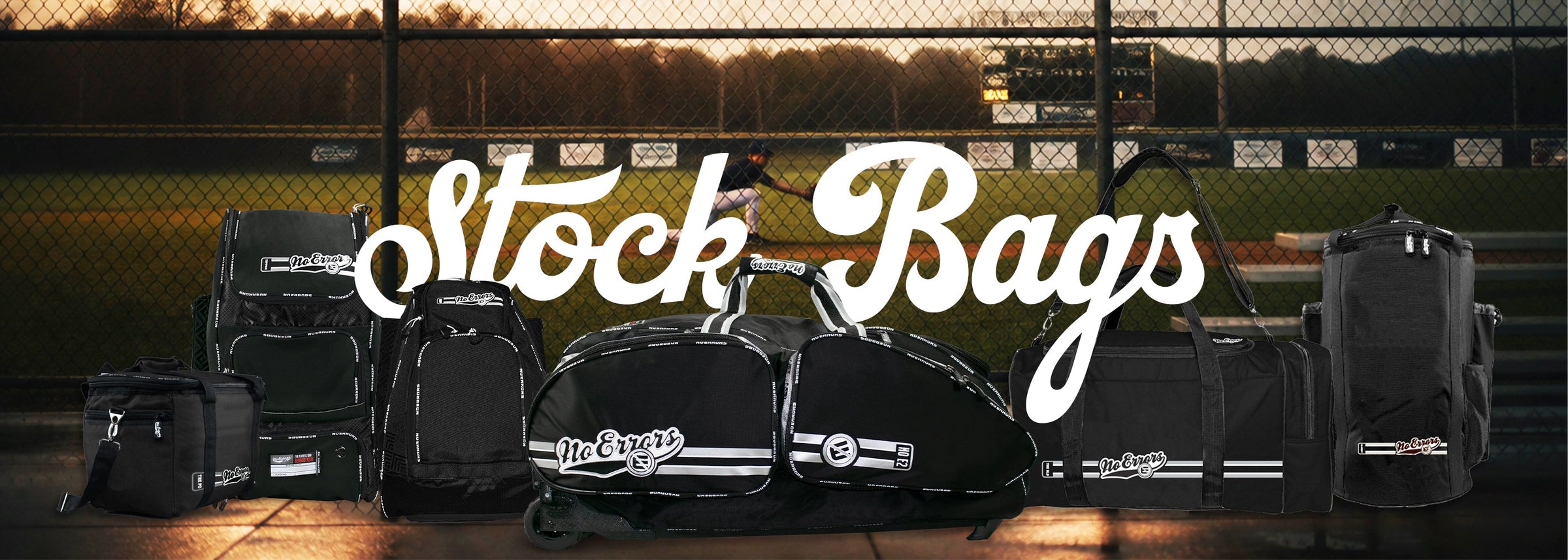 No Errors Premium Stock Bags for baseball and softball