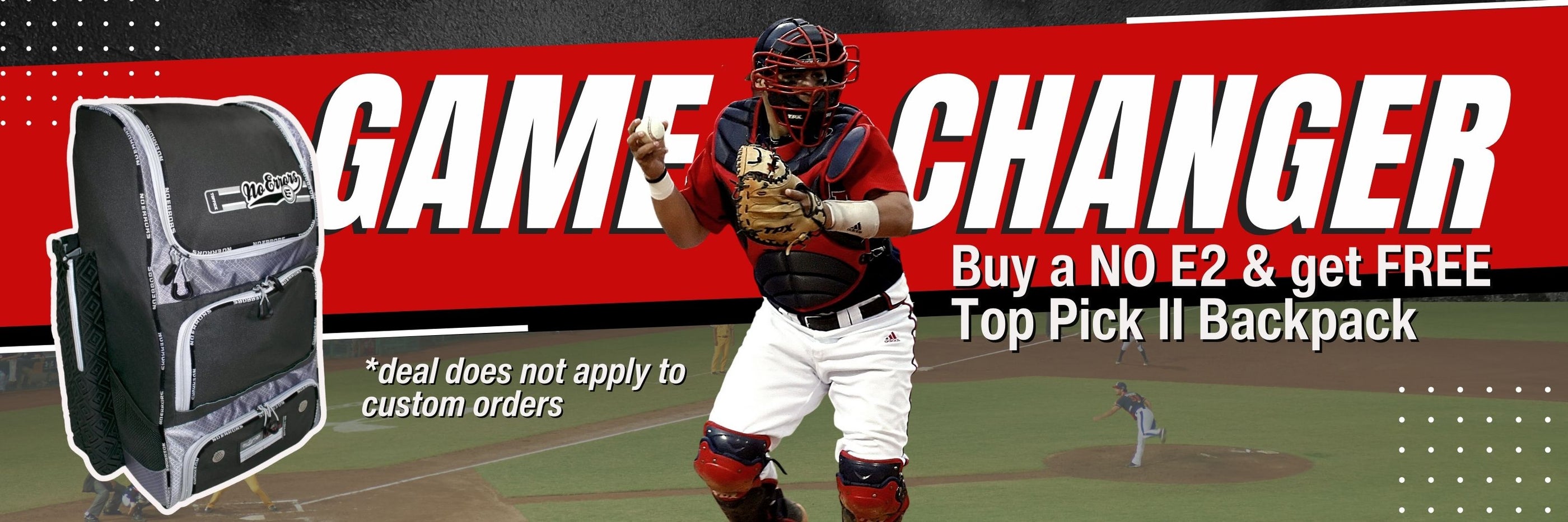 NO E2 Catchers Bag. Baseball, Softball, Rolling, Top Rated No Errors