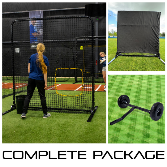 Web Flex Pro 7x7 Softball Pitching Screen | Ricochet-Free Protection | Lifetime Warranty