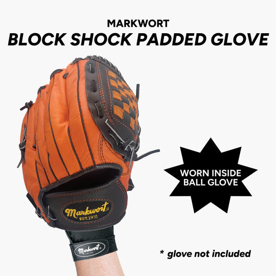 Markwort Blockshock Padded Shock Absorbing Inner Baseball Glove - Adult