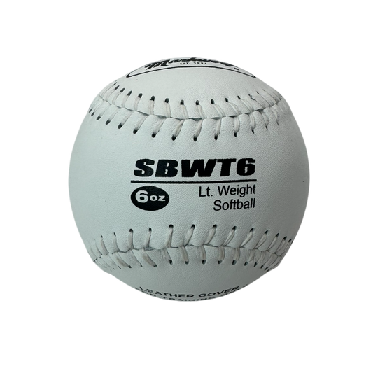 Markwort Weighted Leather Softball Training Balls Set – 6 oz, 8 oz, 10 oz, 12 oz – Set of 4