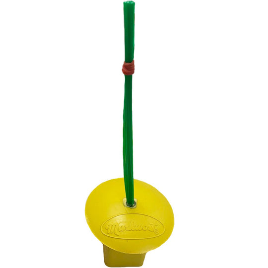 Markwort Yellow Baseball Base Plugs w/Green Bristles - 4 Pack