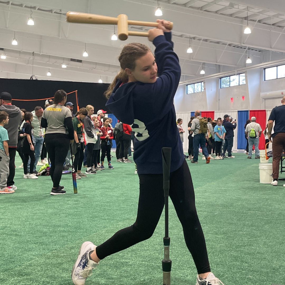 Softball player improves exit velo