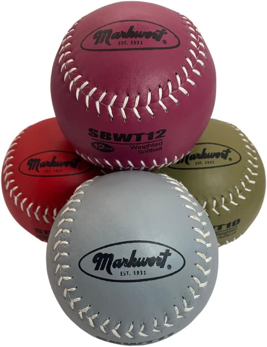Markwort 12-Inch Weighted Training Softball Set