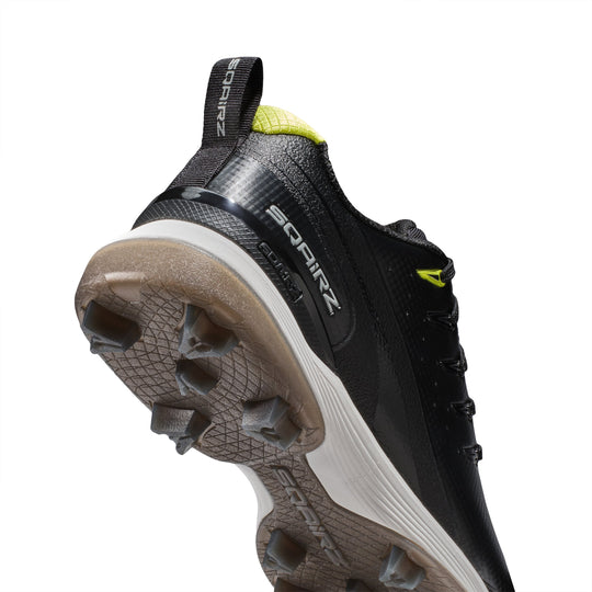 Black Sqairz molded cleat for womens softball delivers comfort and superior traction 