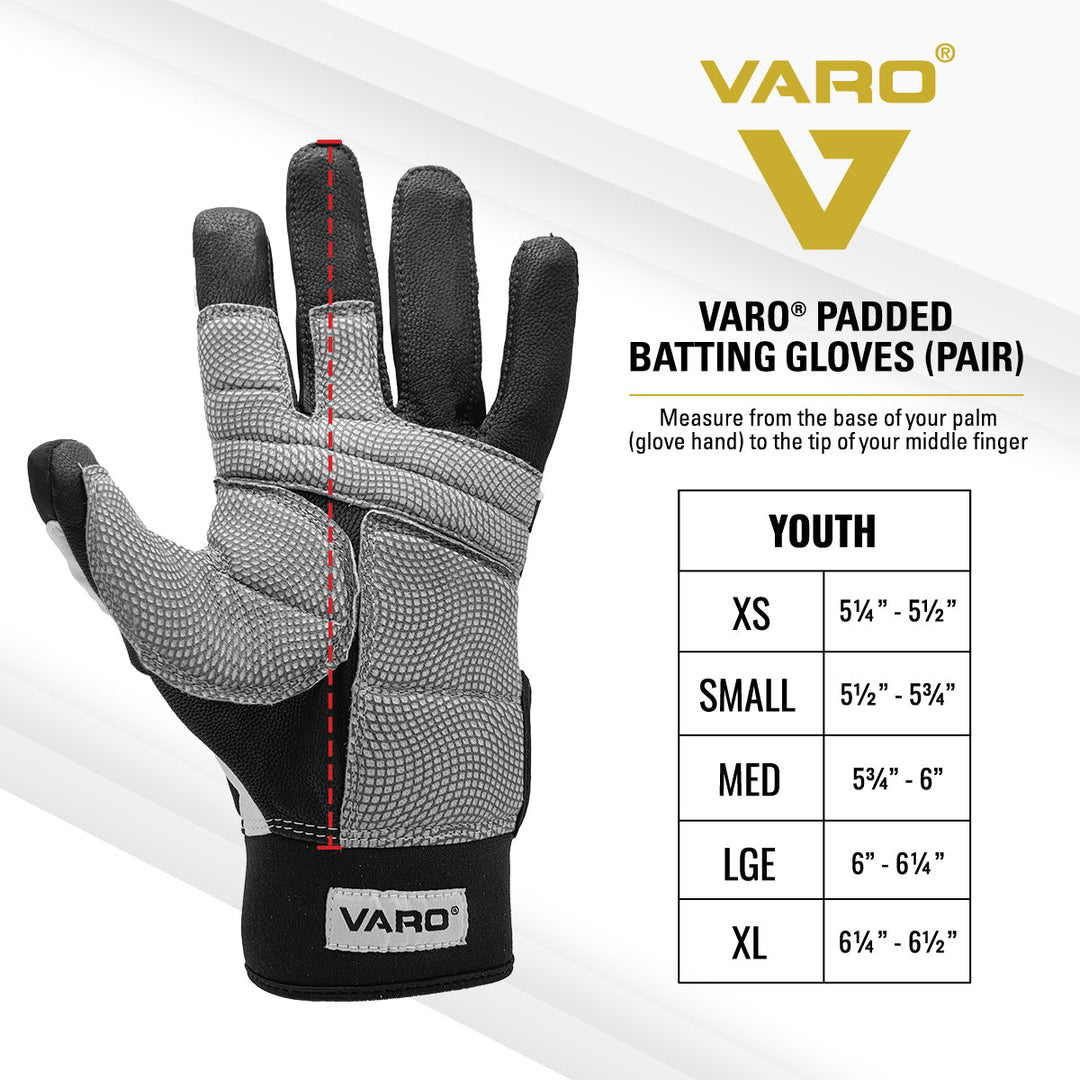 Find the right Varo size for your baseball or softball hitter 