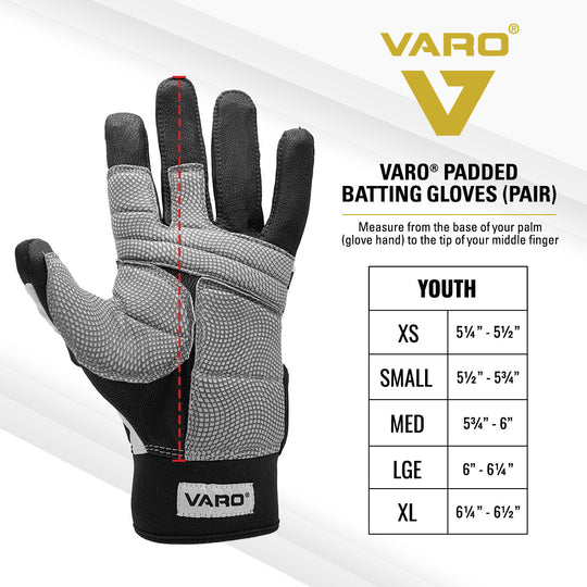 Find the right Varo size for your baseball or softball hitter 