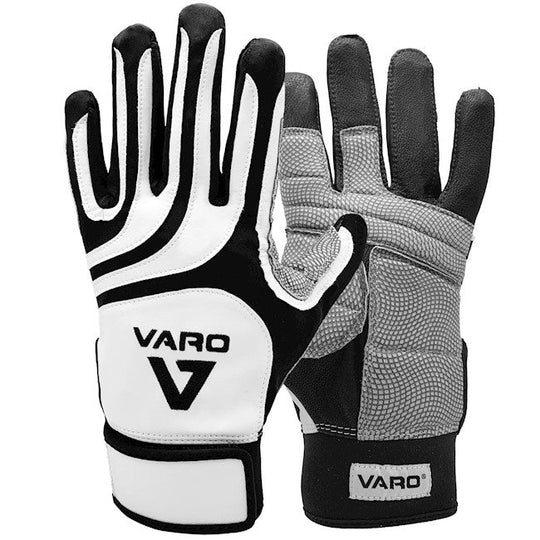 Varo pebble palm detailing offers superior grip through the zone. Less slipping equals more power