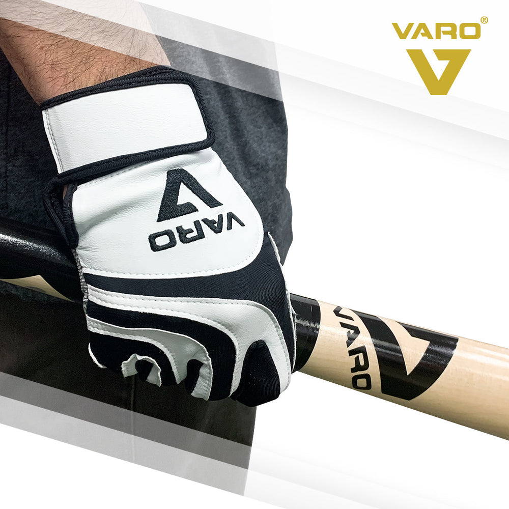 Varo batting gloves for baseball and softball grip through the zone