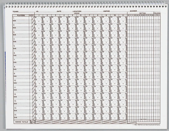 Markwort Baseball & Softball Scorebook - 23 Games