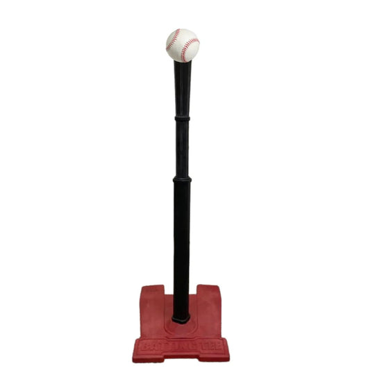 Rotor System USA Pro Series Adjustable Baseball / Softball Batting Tee -  Red Base