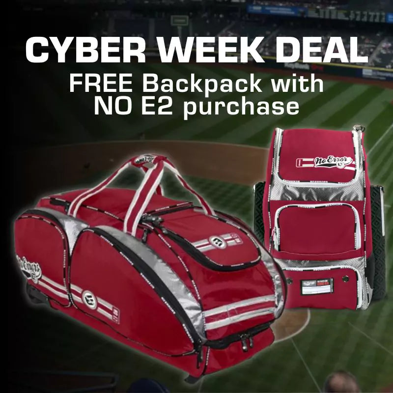 Get a free baseball softball backpack with catching roller bag