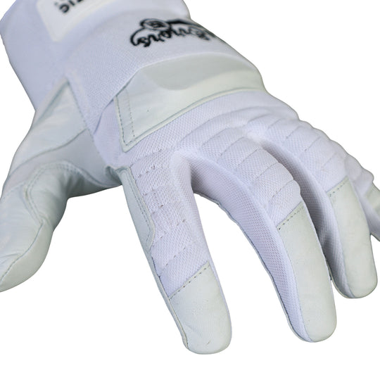 Top view of Dillo batting gloves showing protective metacarpal shell technology for hand injury prevention