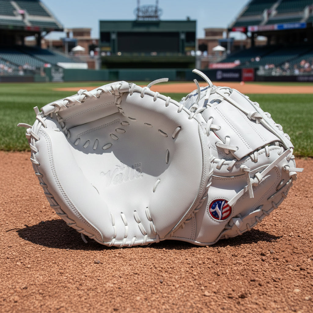Eagle 32WT Weighted Mitt on baseball field