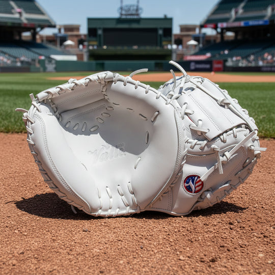 Eagle 32WT Weighted Mitt on baseball field
