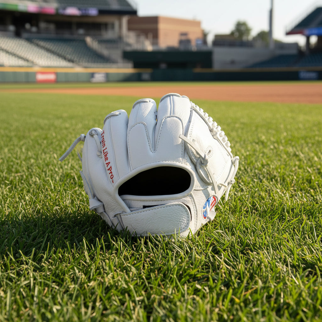 Eagle 8S softball training glove in grass