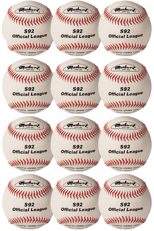 Markwort White Practice Baseballs – Dozen Pack