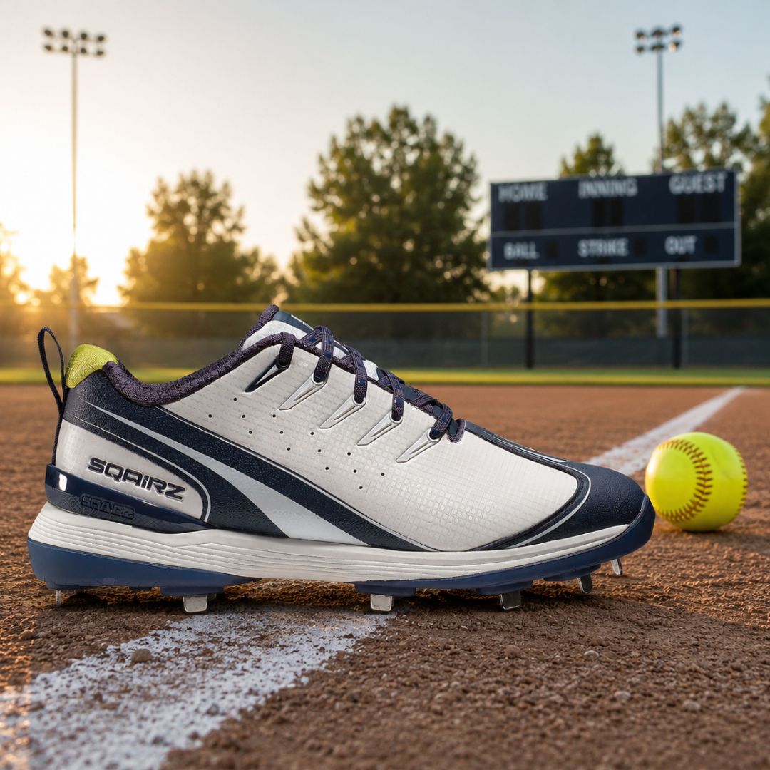 Womens softball metal spikes in Navy 