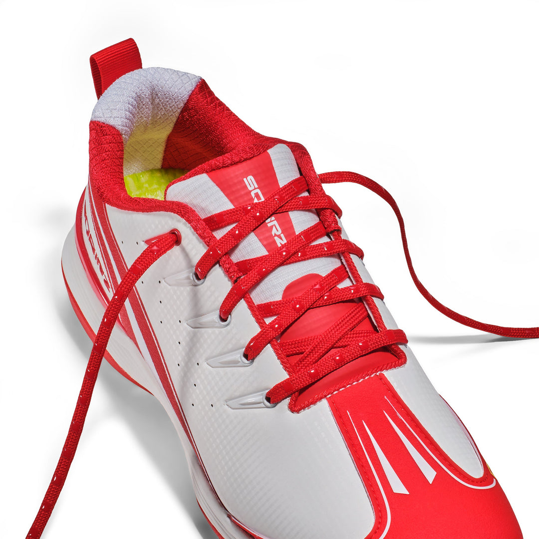 SQAIRZ Sta-Put Lacing System lock the foot securely in place, providing baseball and softball players with enhanced stability, comfort, and confidence on every play.