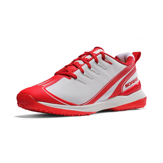 SQAIRZ youth baseball and softball turf shoe featuring a patented wide toe box engineered for comfort, stability, and athletic performance on the field.