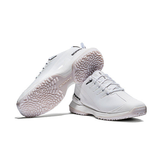 Angled view of SQAIRZ GFP2 women's softball turf shoes built for training cages practice and tournament play