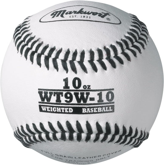 Markwort Lite Weight and Weighted White Leather Baseball