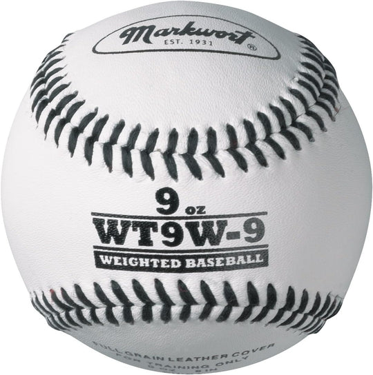 Markwort Lite Weight and Weighted White Leather Baseball