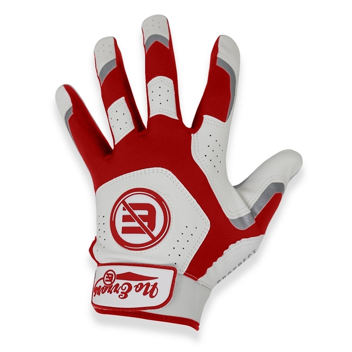 NES Batting Gloves - Prospect White/Red - No Errors Sports