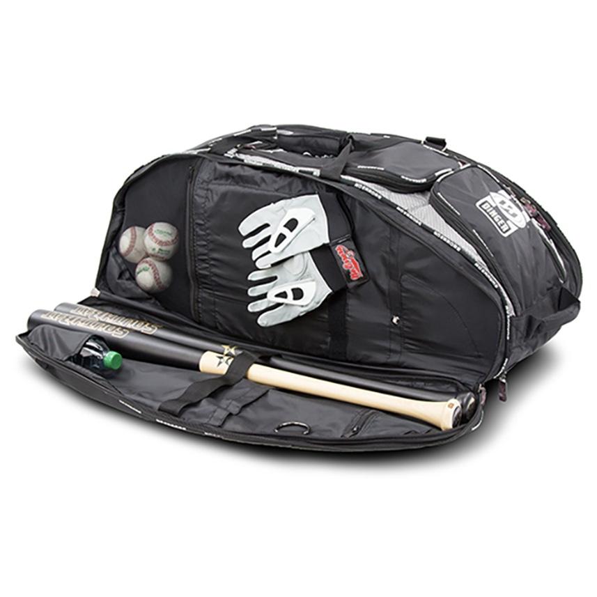 the dinger; baseball bat bag