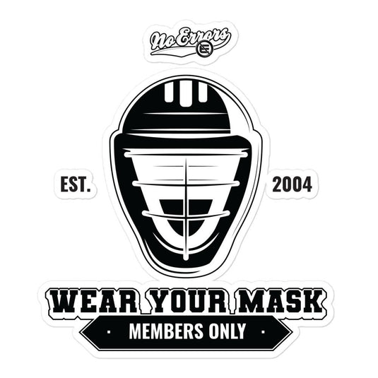 Wear Your Mask Bubble-free stickers - No Errors Sports