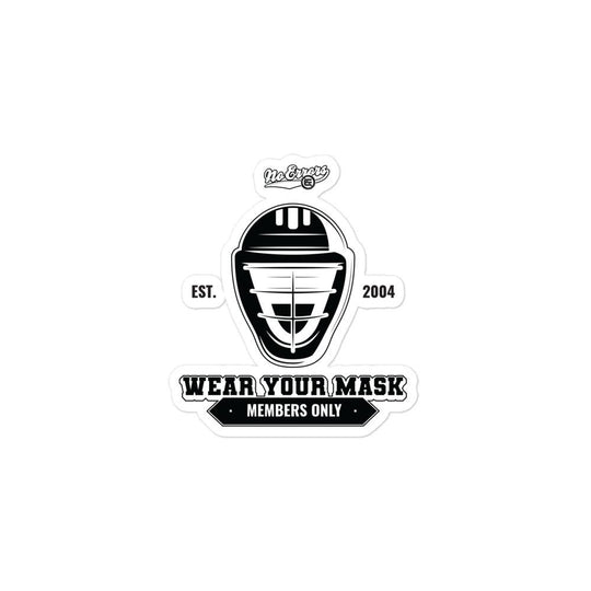 Wear Your Mask Bubble-free stickers - No Errors Sports