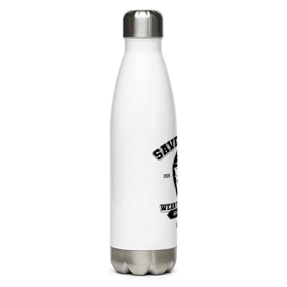 Wear Your Mask Stainless Steel Water Bottle - No Errors Sports