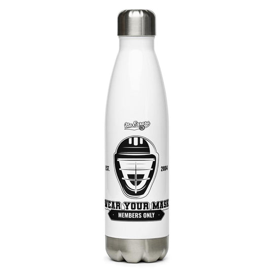 Wear Your Mask Stainless Steel Water Bottle - No Errors Sports