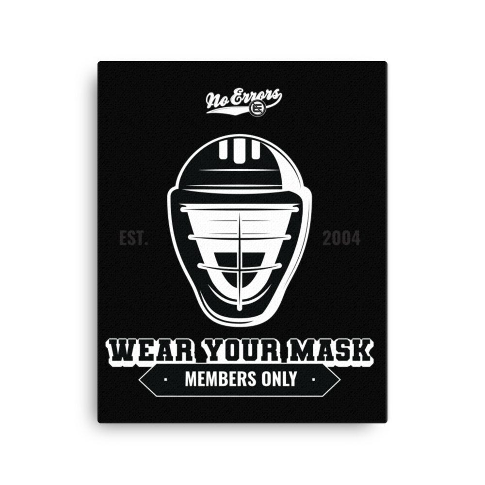 Wear Your Mask Wall Canvas - No Errors Sports