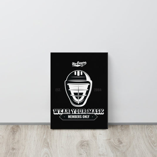 Wear Your Mask Wall Canvas - No Errors Sports