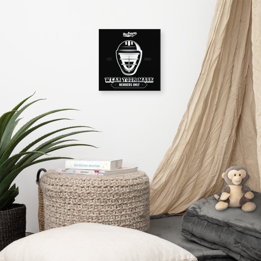 Wear Your Mask Wall Canvas - No Errors Sports